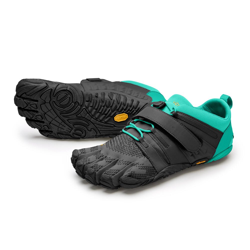 Vibram FiveFingers Dames V-Train 2.0 - Wandelschoenen Zwart/Groen - 635142YUK